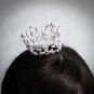 Elegant Bridal Tiara Wedding Princess Rhinestone Silver Bridal Small Crown,Bride Tiara 59g
