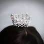 Elegant Bridal Tiara Wedding Princess Rhinestone Silver Bridal Small Crown,Bride Tiara 59g