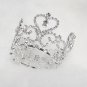 Elegant Bridal Tiara Wedding Princess Rhinestone Silver Bridal Small Crown,Bride Tiara 59g