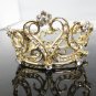 Bridal Tiara Wedding Rhinestone Golden Sweetheart Bridal Small Crown Headpiece,Bride Tiara 112g