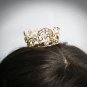 Bridal Tiara Wedding Rhinestone Golden Sweetheart Bridal Small Crown Headpiece,Bride Tiara 113g
