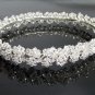 Bridal Tiara Wedding Rhinestone Golden Floral Bridal Small Crown Headpiece,Bride Tiara 1273