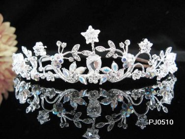 Sparkle Wedding Tiara,Elegant Princess Silver Swarovski Bride Bridal tiara 510