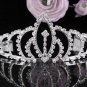 Sparkle Wedding Tiara,Elegant Princess Silver Sparkle Rhinestone Bride Bridal tiara 4006