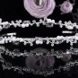 Sparkle Wedding Tiara,Elegant Princess Silver Twin Vine Rhinestone Bride Bridal tiara 4054pu