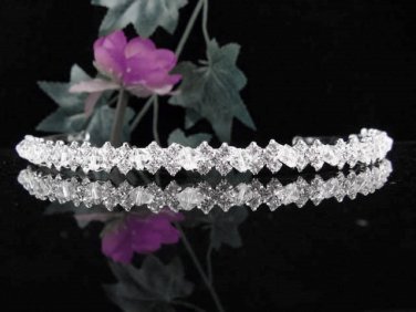 Sparkle Wedding Tiara,Elegant Princess Silver Rhinestone Bride Headband Bridal tiara 4055s