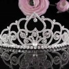 Floral Wedding Tiara,Elegant Princess Silver Alloy Rhinestone Bride Headpiece Bridal tiara 4892