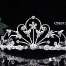 Alloy Floral Wedding Tiara,Elegant Princess Silver Rhinestone Bride Headband Bridal tiara 5261