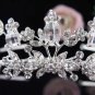 Stunning Wedding Tiara,Elegant Silver Rhinestone Pearl Bride Headpiece, Bridal tiara 6085