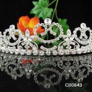 Sweetheart Stunning Crystal Wedding Tiara,Silver Rhinestone Bride Headpiece, Bridal tiara 843