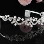 Sparkle Crystal Pearl Rhinestone Bridal Tiara;Serpent Wedding regal 874