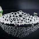 Vintage Crystal Bridal Tiara;Silver Alloy Rhinestone Wedding Headpiece Comb 1002