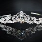 Vintage Crystal Bridal Tiara;Silver Alloy Rhinestone Wedding Headpiece Comb 1003