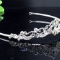Vintage Crystal Bridal Tiara;Silver Alloy Rhinestone Wedding Headpiece Comb 1003