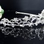Vintage Crystal Bridal Tiara;Silver Alloy Rhinestone Wedding Headpiece Comb 1052