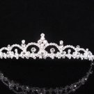 Bridal Tiara;Princess Silver Rhinestone Wedding Headpiece Comb 352