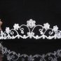 Elegance Silver Crystal Wedding Headpiece,Filigree Bridal Tiara,Comb 541s