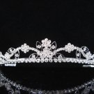 Elegance Silver Crystal Wedding Headpiece,Filigree Bridal Tiara,Comb 772