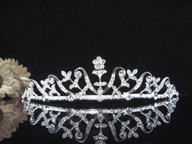 Silver Alloy Wedding Headpiece,Gorgeous Bridal Tiara,Floral Crown 1310