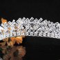 Crystal Grey Bugle Wedding Headpiece ;elegance Silver Bridal Tiara 1561