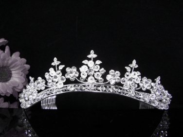 Crystal Wedding Headpiece;elegance Silver Bridal Tiara 428