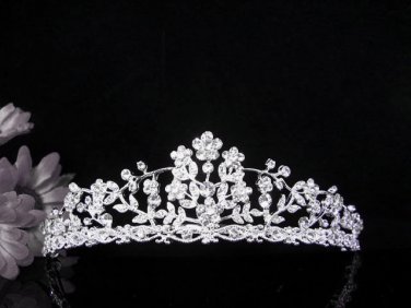 Crystal Wedding Headpiece;elegance Silver Bridal Tiara 517