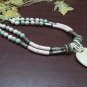 Acrylic Pendent Choker Necklace;Vintage Multi Color Dish Bead Necklace #ID25