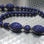 Acrylic Choker Necklace;Vintage Royal Almond Assorted Bead Necklace #ID27