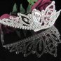 Happy Birthday Sweet 15 Crystal Princess Tiara;Silver Crown Regal #5