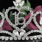Sweet 16 Crystal Happy Rhinestone Birthday Tiara;Silver Sweetheart Stone Crown Regal #16