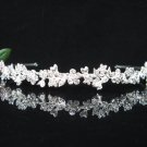 Alloy Floral Crystal Wedding Headband;elegance Silver Bridal Tiara cr1s