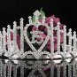 Huge Sweet 15 Crystal Happy Birthday Tiara ;Delicate Silver Sweetheart Crown Regal #52