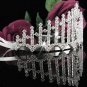Huge Sweet 15 Crystal Happy Birthday Tiara ;Delicate Silver Sweetheart Crown Regal #52