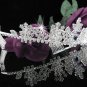 Silver Sweet 15 Crystal Happy Birthday Tiara ;Delicate Sweetheart Crown Regal #59