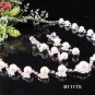 Silver Fashion Pearl Jewelry set; Bridal Necklace Set;Rhinestone Wedding Clip Earring Necklace #1117