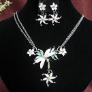 Fashion jewelry necklace set;Bridal Necklace Set;sparkle;Rhinestone Wedding Pin Earring set#754