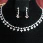 Fashion jewelry necklace set;Bridal Necklace Set;sparkle;Rhinestone Wedding Pin Earring set#3053