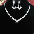 Fashion jewelry necklace set;Bridal Necklace Set;Dangle and drop pin Earring set#4850