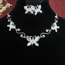 Fashion jewelry necklace set;Bridal Necklace Set;Dangle and drop pin Earring set#5006