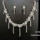 Fashion jewelry necklace set;Bridal Necklace Set;Dangle and drop pin Earring set#760