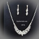 Fashion jewelry necklace set;Bridal Necklace Set;Elegance Clip Earring set#976