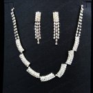 Bridal Necklace Set;Elegance Clip Earring set; Fashion jewelry necklace set #1266s