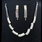 Bridal Necklace Set;Elegance Clip Earring set; Fashion jewelry necklace set #1266s