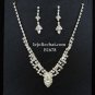 Bridal Necklace Set;Elegance Clip Earring set; Fashion jewelry necklace set #1678