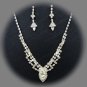 Bridal Necklace Set;Elegance Clip Earring set; Fashion jewelry necklace set #1678