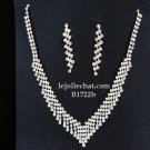 Bridal Necklace Set;Elegance Clip Earring set; Fashion jewelry necklace set #1722