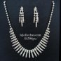 Bridal Necklace Set;Elegance Clip Earring set; Fashion jewelry necklace set #1590pu