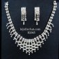 Elegance Clip Earring set; Bridal Necklace Set;Fashion jewelry necklace set #2065