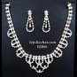 Elegance Clip Earring set; Bridal Necklace Set;Chock Fashion jewelry necklace set #2066