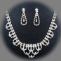 Elegance Clip Earring set; Bridal Necklace Set;Chock Fashion jewelry necklace set #2066